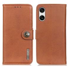 KHAZNEH KHAZNEH Sony Xperia 10 VI L&auml;der Fodral Brun