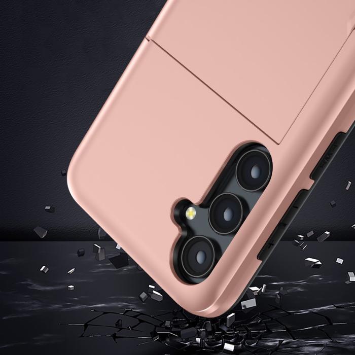 Bild 3,  Samsung Galaxy A55 5G Skal Hybrid Med Kortfack Mörk Blå
