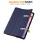  Samsung Galaxy Tab S11 Fodral Tri-Fold Läder Mörk Blå