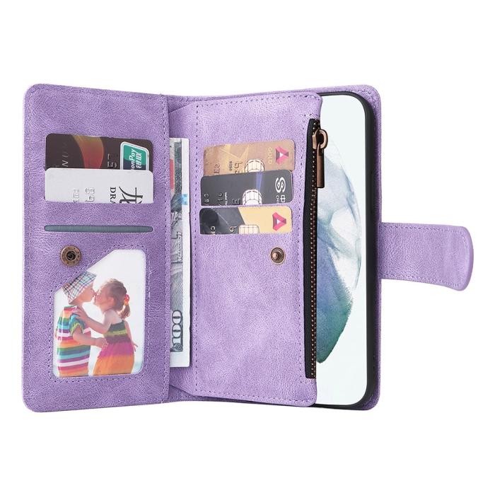 Bild 6,  Samsung Galaxy S22 Ultra Fodral Multifunktionellt Lila