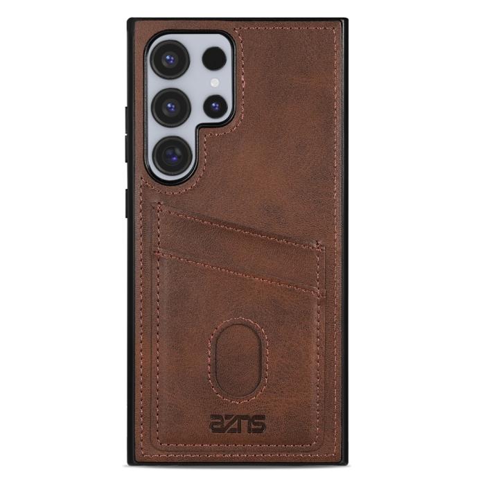 Bild 2, AZNS AZNS Samsung Galaxy S26 Ultra Skal Med Kortfack Läder Brun