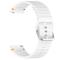  Klockarmband 20 mm Silikon Wave Design Vit