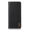 KHAZNEH KHAZNEH iPhone 15 Pro Fodral Flip Nappa Textur Svart