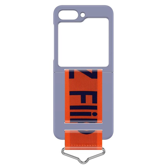 Bild 4,  Samsung Galaxy Z Flip 5 Skal Bälte Lila/Orange