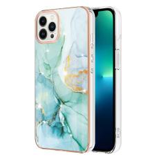  iPhone 15 Pro Skal Marmor TPU Gr&ouml;n