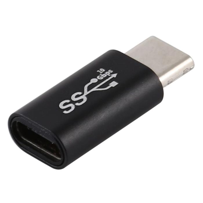 Bild 2,  USB-C Hona - USB-C Hane Adapter Svart