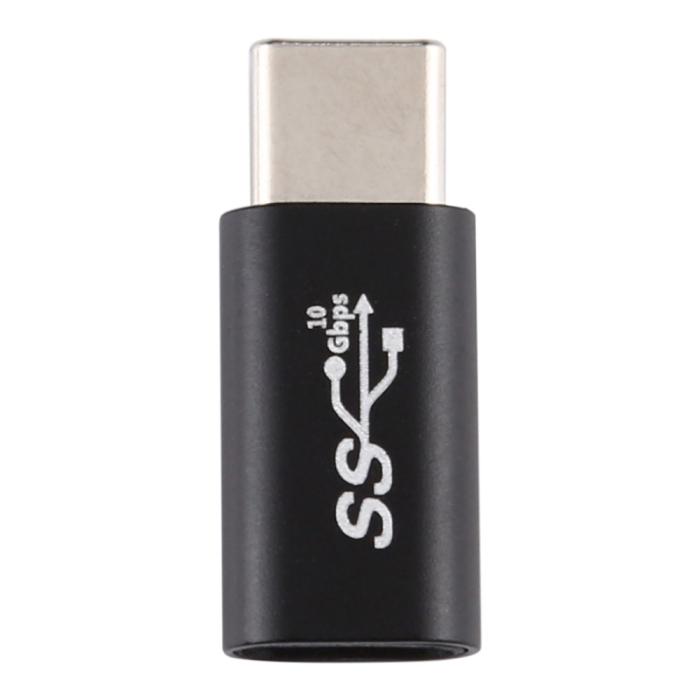 Bild 3,  USB-C Hona - USB-C Hane Adapter Svart