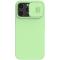 NILLKIN iPhone 13 Pro Max - NILLKIN MagSafe CamShield Silky Liquid Skal - Grön