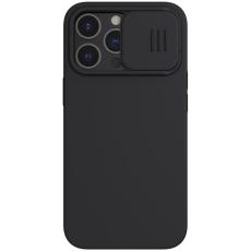 NILLKIN iPhone 13 Pro Max - NILLKIN MagSafe CamShield Silky Liquid Skal - Svart