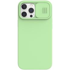 NILLKIN iPhone 13 Pro Max - NILLKIN CamShield Silky Liquid Skal - Gr&ouml;n