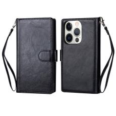  iPhone 13 Pro Max - 9-Korts 2in1 Magnet Fodral / Skal - Svart