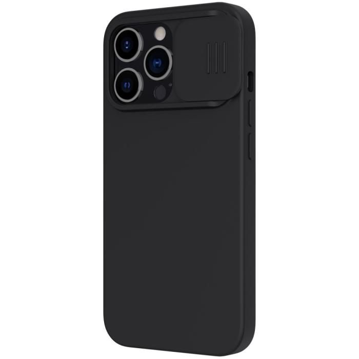 Bild 5, NILLKIN iPhone 13 Pro Max - NILLKIN MagSafe CamShield Silky Liquid Skal - Svart