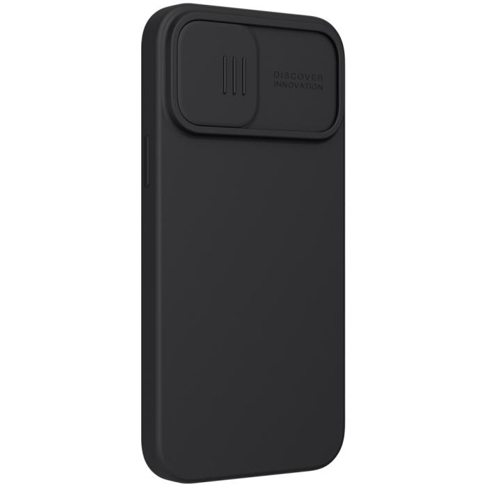 Bild 3, NILLKIN iPhone 13 Pro Max - NILLKIN CamShield Silky Liquid Skal - Svart