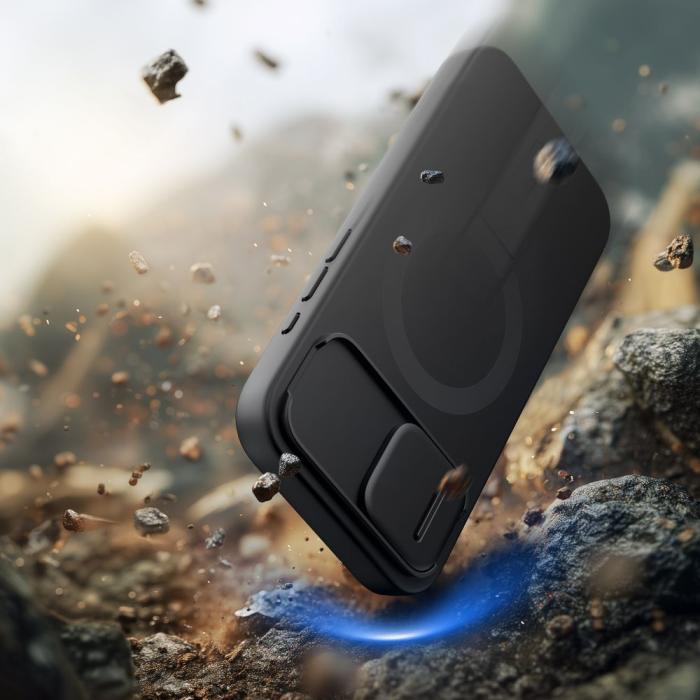 Bild 5, Tech-Protect Tech-Protect iPhone 17e / 16e Skal MagSafe Kevlar Aura Svart