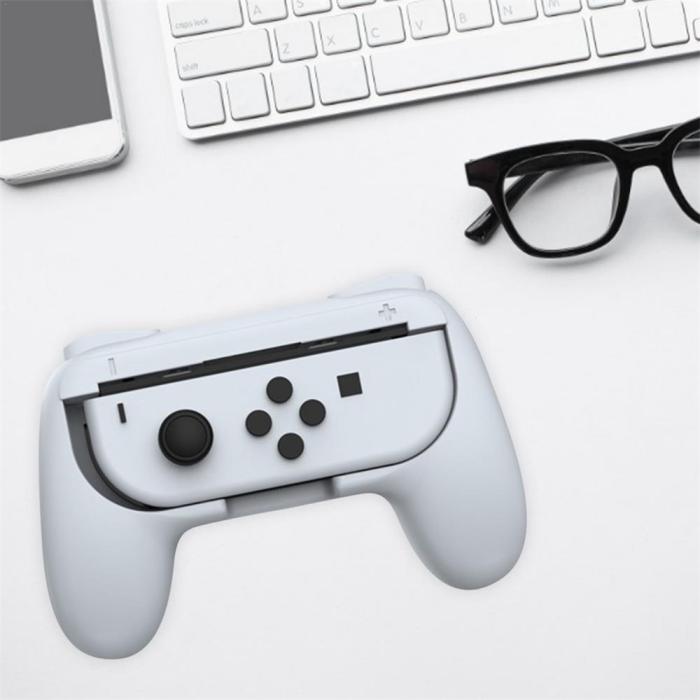 Bild 5, DOBE DOBE Nintendo Switch OLED Joy-Con Grepp Vit