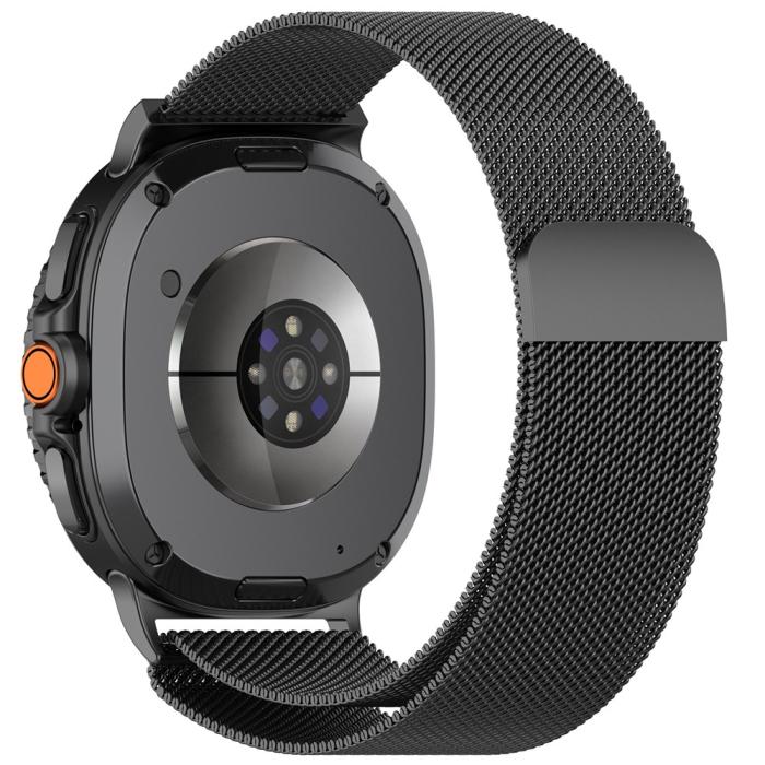 Bild 2,  Galaxy Watch 8 46/44/40 mm Armband Milanese Loop Grå