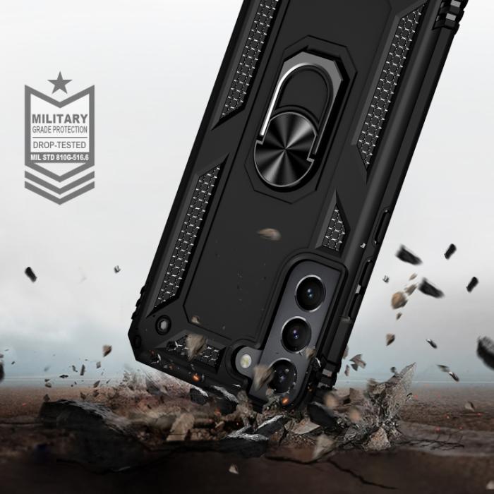 Bild 5,  Samsung Galaxy S22 Skal Ring Armor Hybrid Svart
