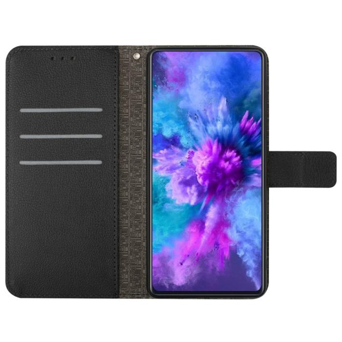 Bild 2,  Xiaomi 15 Ultra Fodral Läder Rhombus Svart