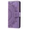  Samsung Galaxy S23 FE Fodral Mandala Läder Lila