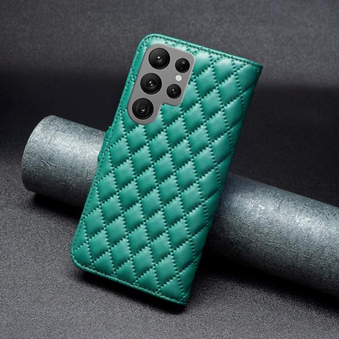 Bild 6,  Samsung Galaxy S25 Ultra Fodral Diamond Läder Grön