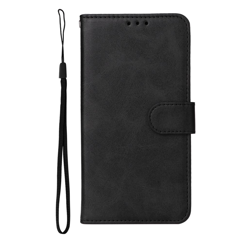  Samsung Galaxy S25 FE Plånboksfodral Läder Svart