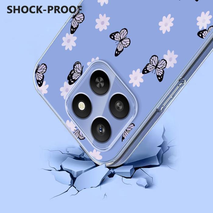 Bild 3,  Honor 400 Smart Skal Med Tryck Fjärilar / Blommor