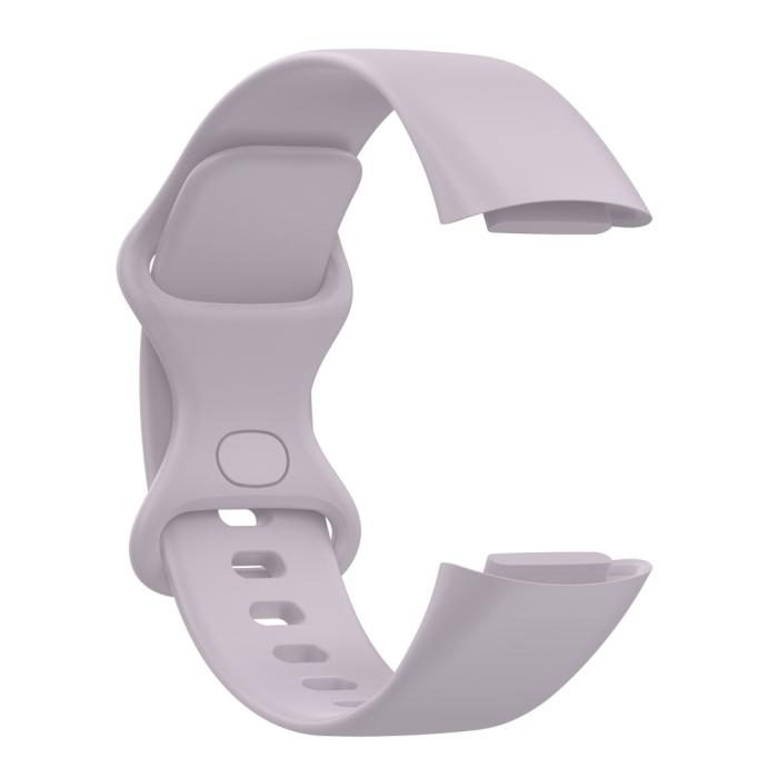 Bild 4,  Fitbit Charge 6 / 5 Armband TPU (L) Ljus Lila
