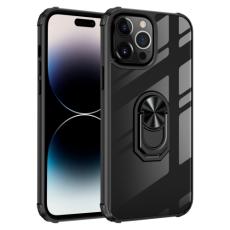  iPhone 14 Pro Skal Hybrid Armor Shockproof Ring Svart