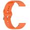  Klockarmband 20 mm Silikon Wave Design Orange