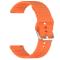  Klockarmband 20 mm Silikon Wave Design Orange