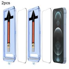  iPhone 12 Pro Max 2-PACK Sk&auml;rmskydd Helt&auml;ckande H&auml;rdat Glas