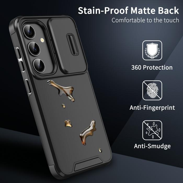 Bild 4,  Samsung Galaxy S25 Skal CamShield Hybrid Röd