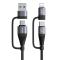 JOYROOM Joyroom 1.2 m 4in1 USB-C/USB-A - USB-C / Lightning Svart