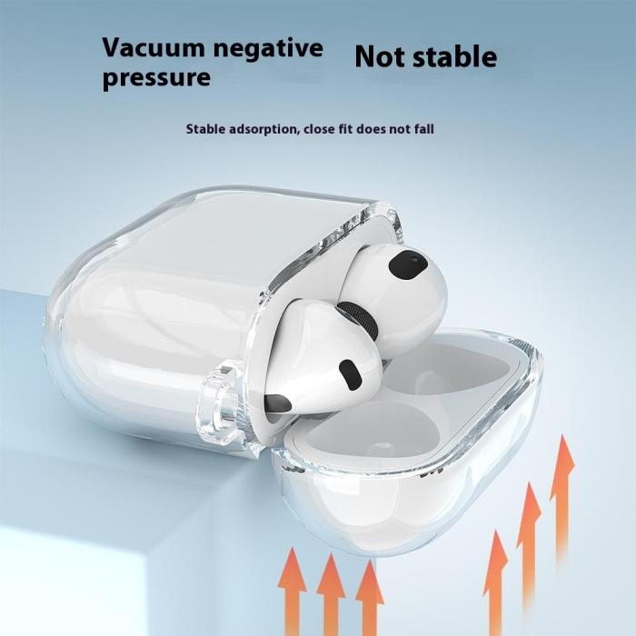 Bild 5,  AirPods 4 Skal TPU Karbinhake Transparent