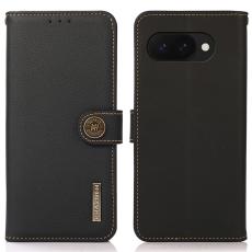 KHAZNEH KHAZNEH Google Pixel 9a Fodral &Auml;kta L&auml;der Svart