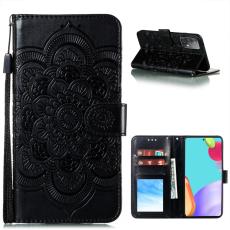  Samsung Galaxy A52 / A52s - Mandala L&auml;der Fodral - Svart