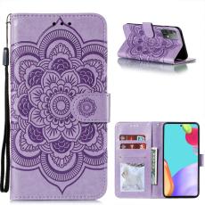  Samsung Galaxy A52 / A52s - Mandala L&auml;der Fodral - Lila