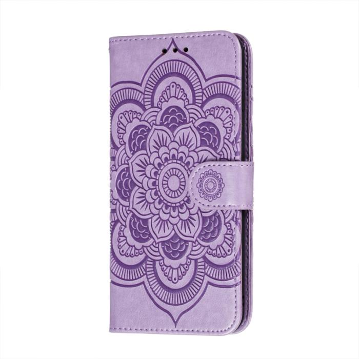 Bild 2,  Samsung Galaxy A52 / A52s - Mandala Läder Fodral - Lila