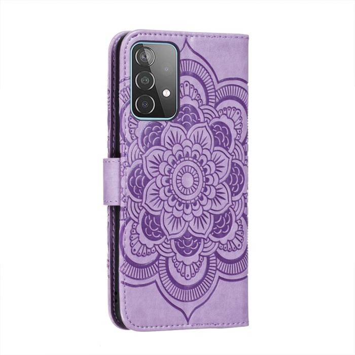 Bild 3,  Samsung Galaxy A52 / A52s - Mandala Läder Fodral - Lila