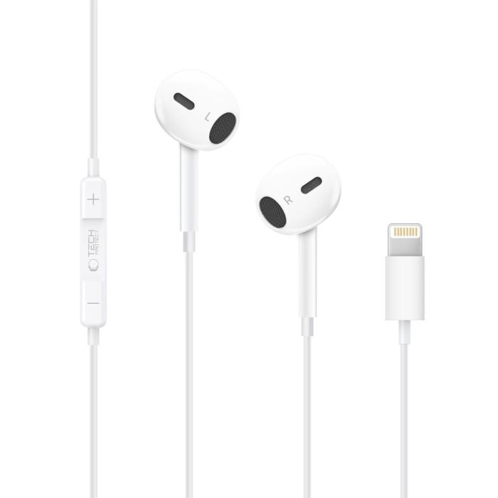 Bild 2, Tech-Protect Tech-Protect In-Ear Hörlurar Lightning UltraBoost Vit