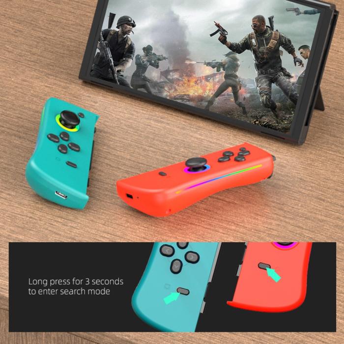 Bild 5, DATA FROG DATA FROG Nintendo Switch Joy-Con Kontroll Röd / Blå