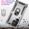  Samsung Galaxy S24 Ultra Skal Ring Hybrid Armor Silver