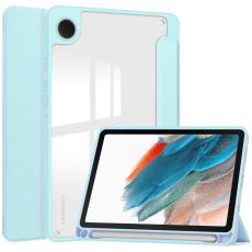  Samsung Galaxy Tab A9 Fodral Hybrid Pennh&aring;llare Ljus Bl&aring;