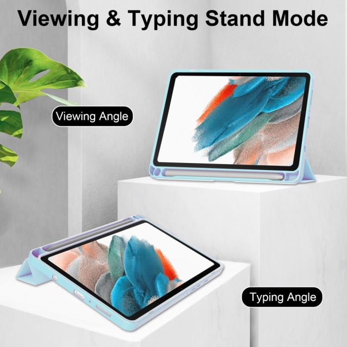 Bild 3,  Samsung Galaxy Tab A9 Fodral Hybrid Pennhållare Ljus Blå