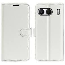  OnePlus Nord 4 Fodral Litchi L&auml;der Vit