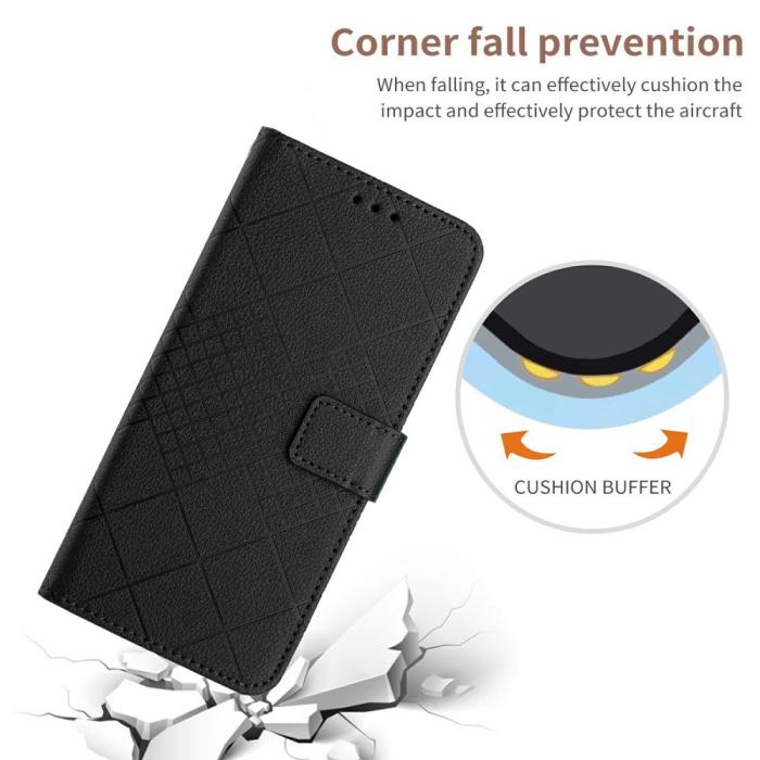 Bild 5,  Xiaomi 15 Ultra Fodral Läder Rhombus Svart