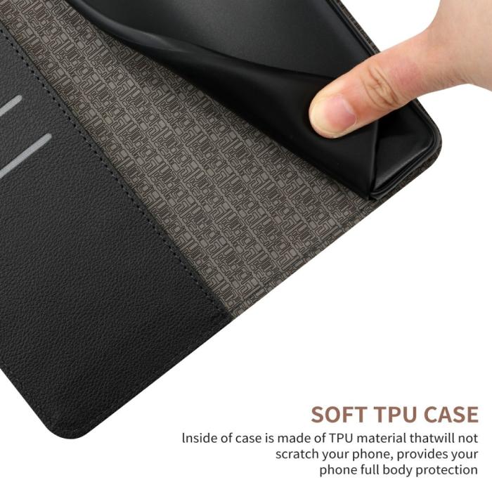 Bild 6,  Xiaomi 15 Ultra Fodral Läder Rhombus Svart