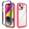 iPhone 15 Skal Shockproof Med Frontram Rosaröd
