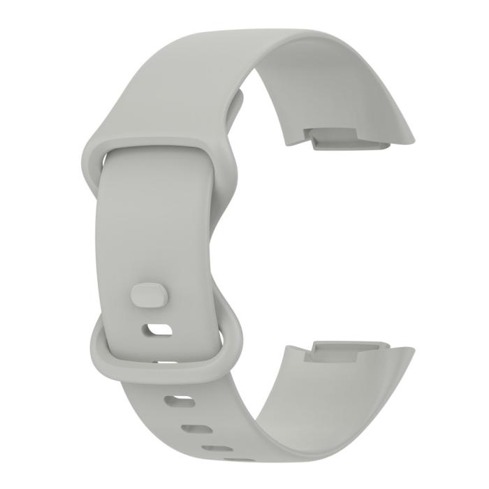 Bild 3,  Fitbit Charge 6 / 5 Armband TPU (L) Grå