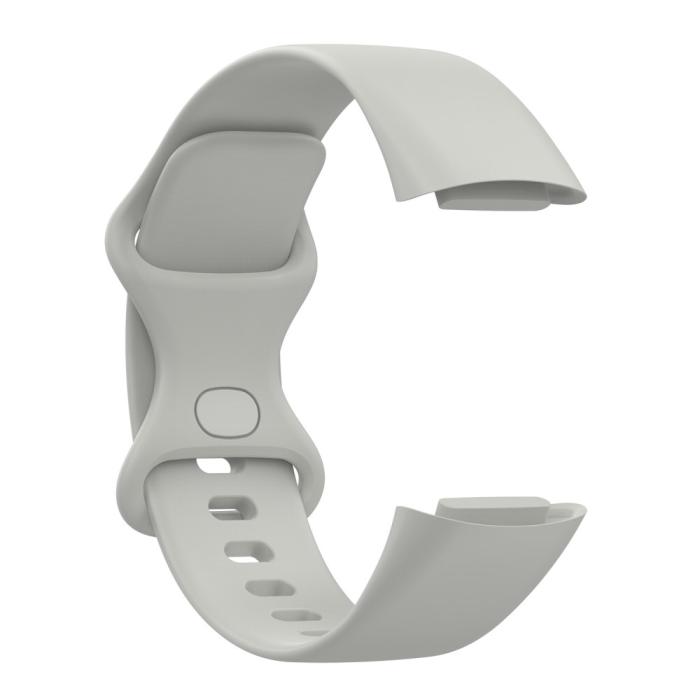 Bild 4,  Fitbit Charge 6 / 5 Armband TPU (L) Grå